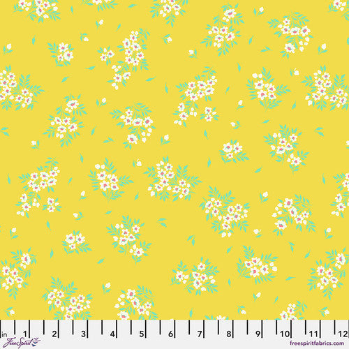 Tula Pink True Colors: Buttercup What a Ditz: PRE-ORDER, Sold by the 1/2 yard.