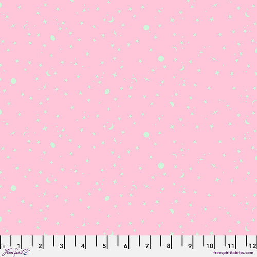 Tula Pink True Colors: Piglet Space Sprinkles: PRE-ORDER, Sold by the 1/2 yard.