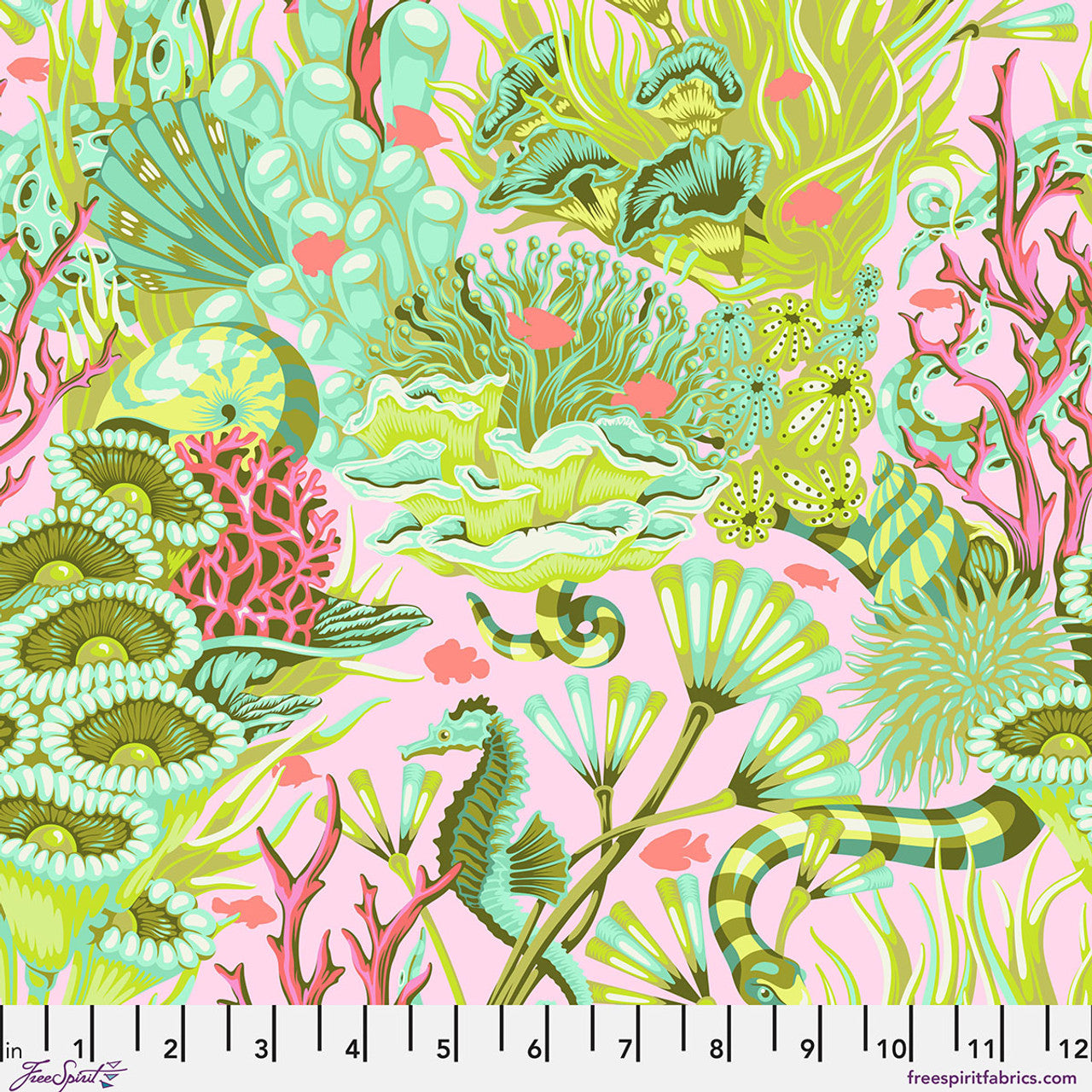 Floral Reef- Coralline Reef What You Sew: Sold by the 1/2 yard *PREORDER