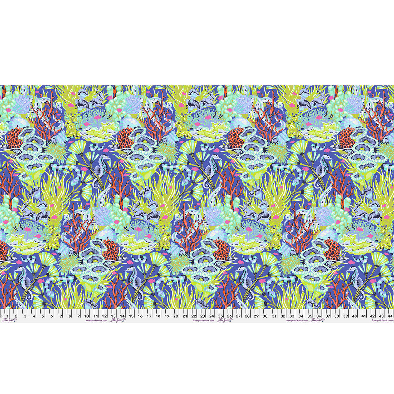 Floral Reef- Marine Reef What You Sew: Sold by the 1/2 yard *PREORDER