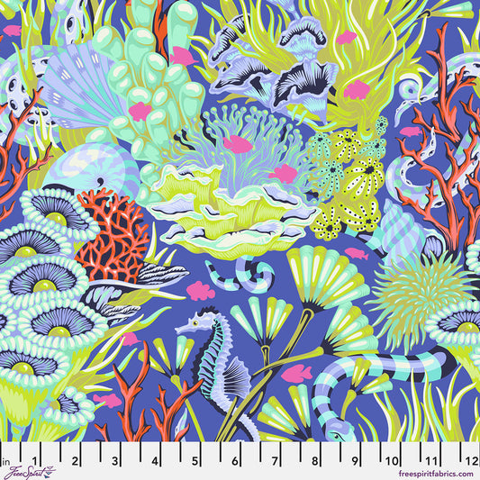 Floral Reef- Marine Reef What You Sew: Sold by the 1/2 yard *PREORDER