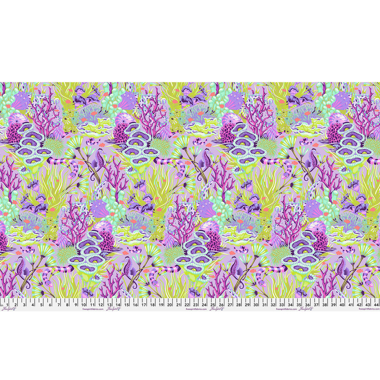 Floral Reef- Ultraviolet Reef What You Sew: Sold by the 1/2 yard *PREORDER