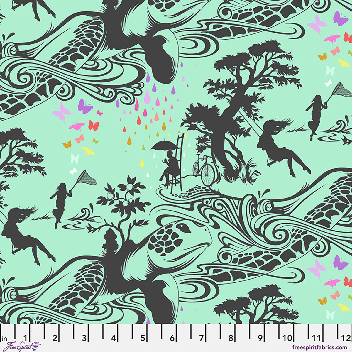 Prince Charming Deja Vu- Sweetmint Turtle Bay: Sold by the 1/2 yard *PREORDER