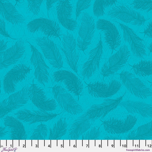 The Wisdom- Aqua The Whispers: Sold by the 1/2 yard