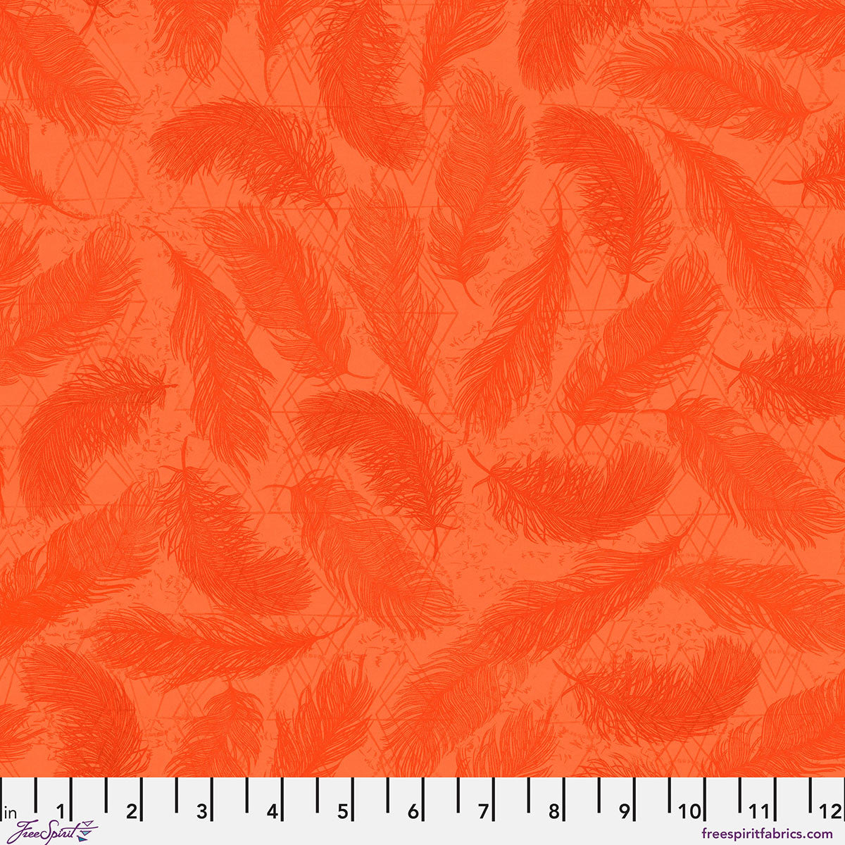 The Wisdom- Orange The Whispers: Sold by the 1/2 yard