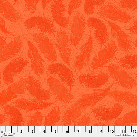 The Wisdom- Orange The Whispers: Sold by the 1/2 yard