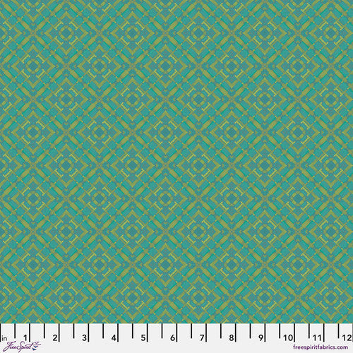 Kaleidoscope- Olivine Vintage: Sold by the 1/2 yard