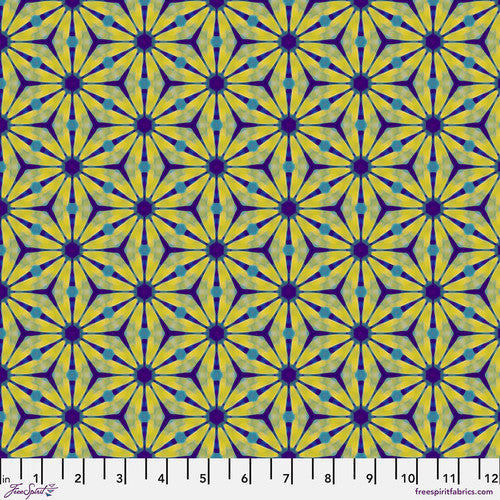 Kaleidoscope- Daisy Pinwheel: Sold by the 1/2 yard