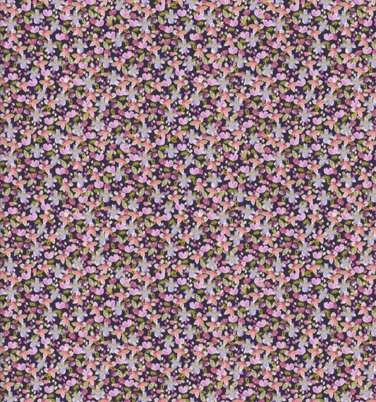 Purple Perfection- Purple Tiny Flowers: Sold by the 1/2 yard