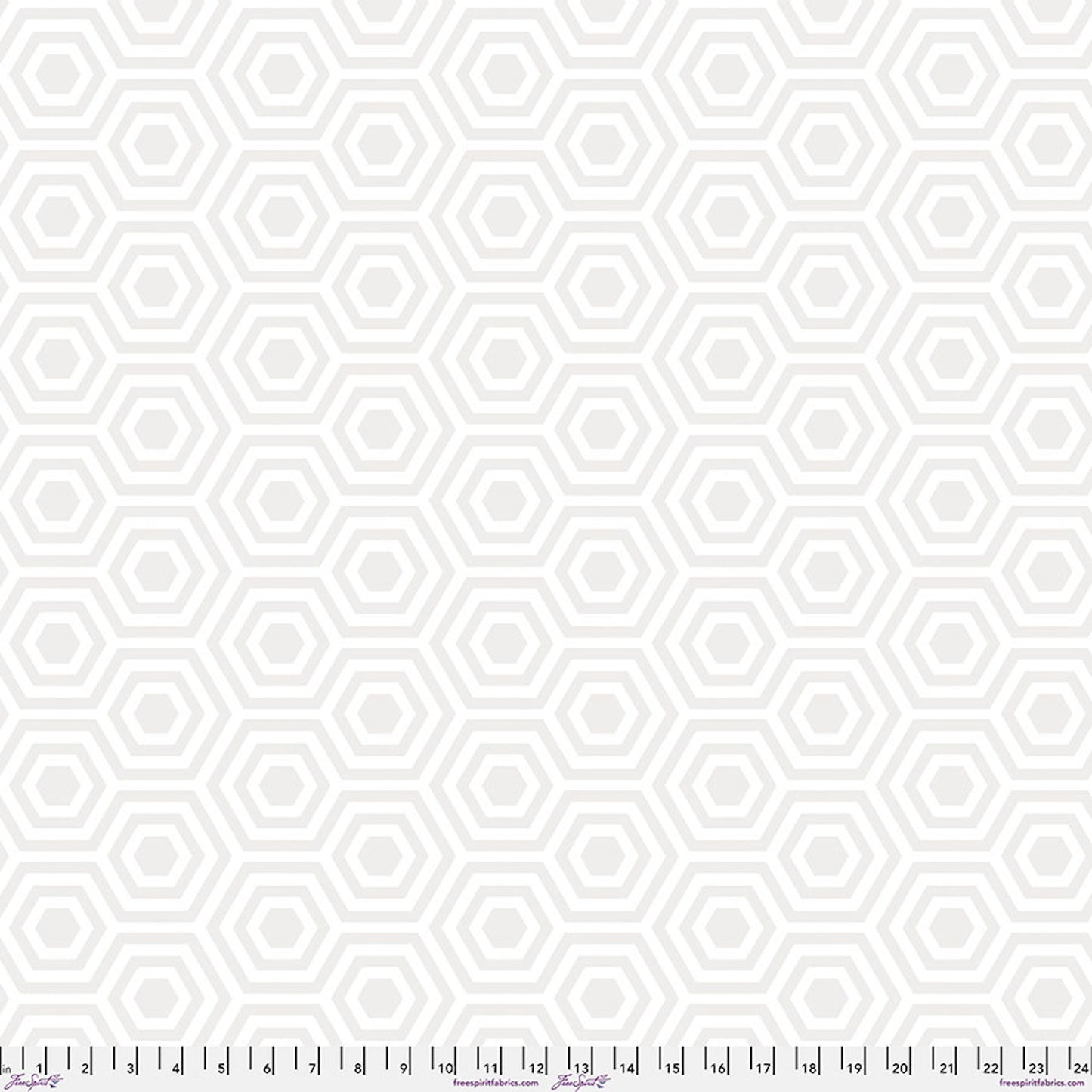 Tula Pink Hexy XL- Snowfall 108" Backing: Precut Piece*