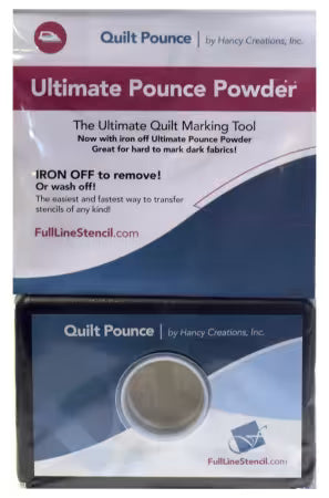 Quilt Pounce Pad & Chalk: White