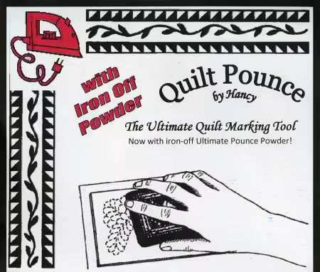 Quilt Pounce Pad & Chalk: White
