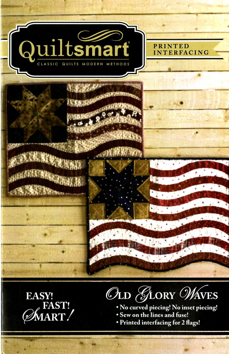 Old Glory Waves Fun Pack- Printed Interfacing