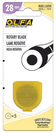 Olfa 28mm Rotary  Blades  5 pack