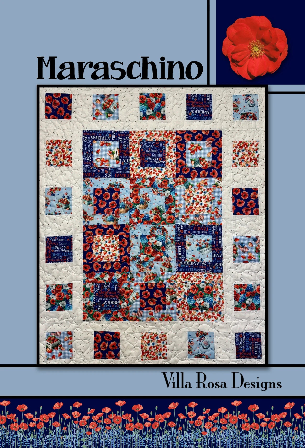 Maraschino Quilt Pattern (Cardstock)