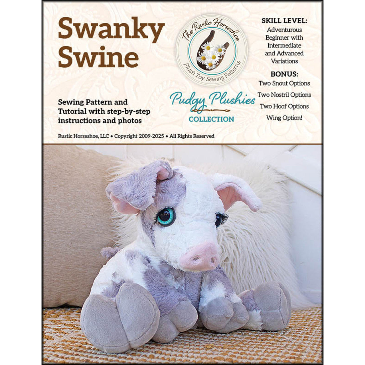 Swanky Swine Pudgy Plushies Pattern