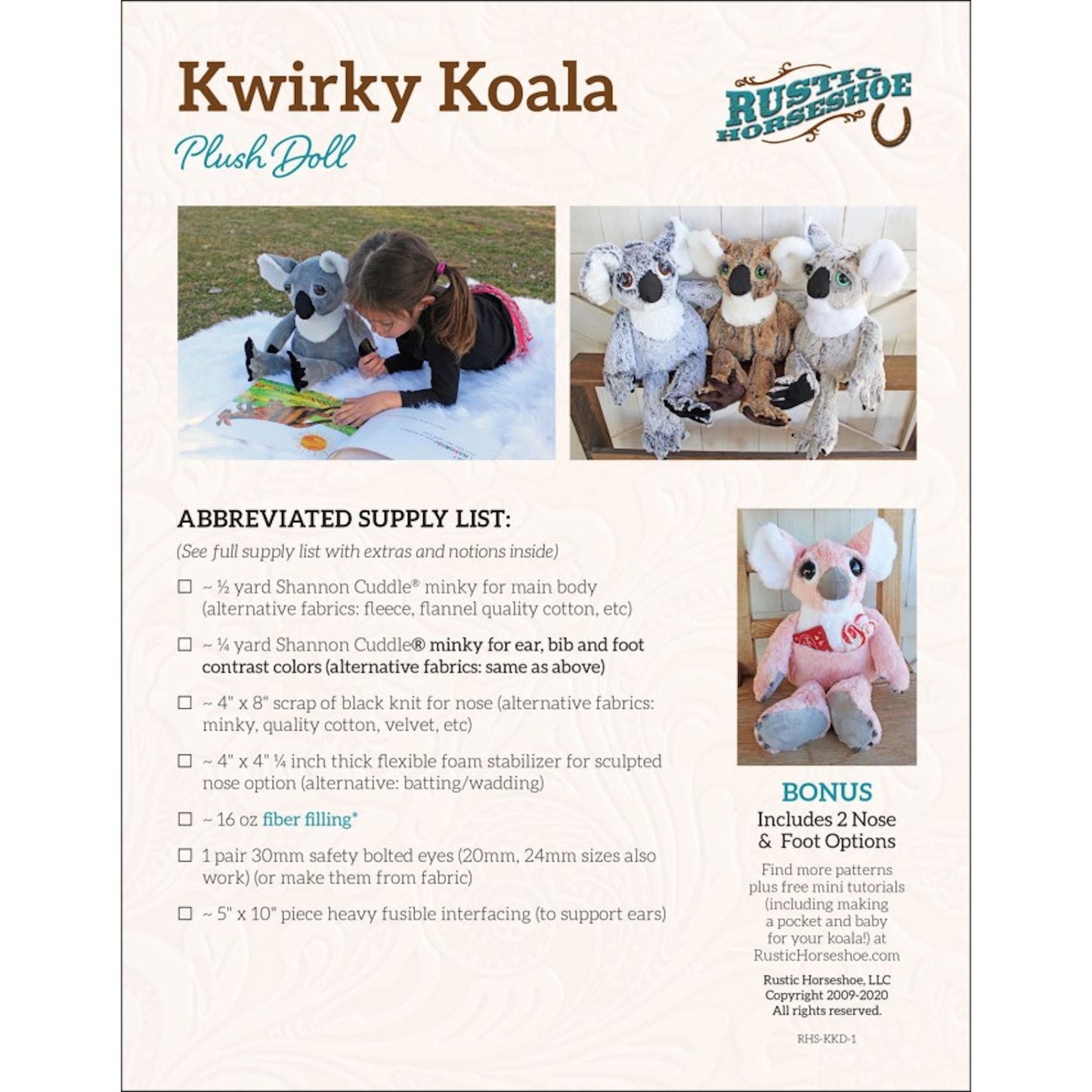 Kwirky Koala Pattern