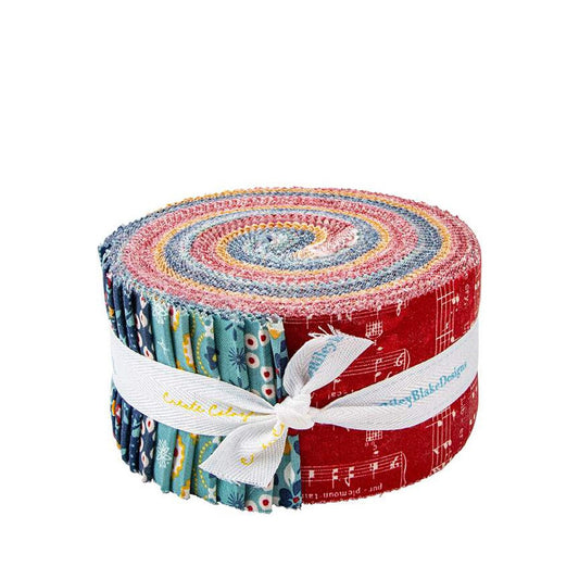 Americana- Rolie Polie- 2 1/2" Strips 40 Piece