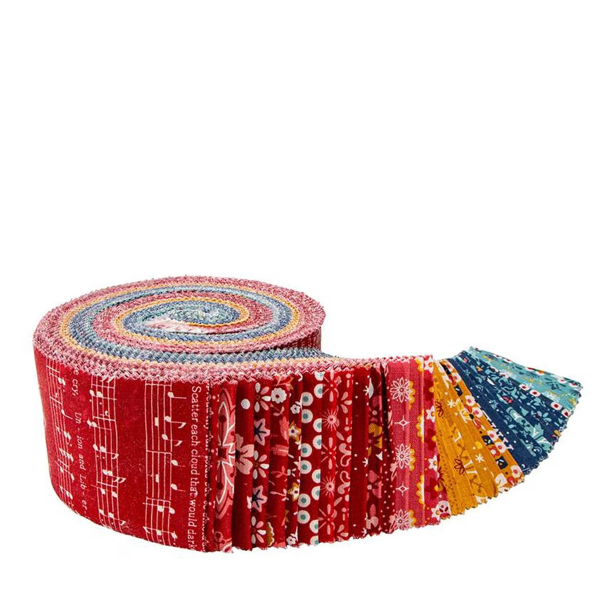 Americana- Rolie Polie- 2 1/2" Strips 40 Piece