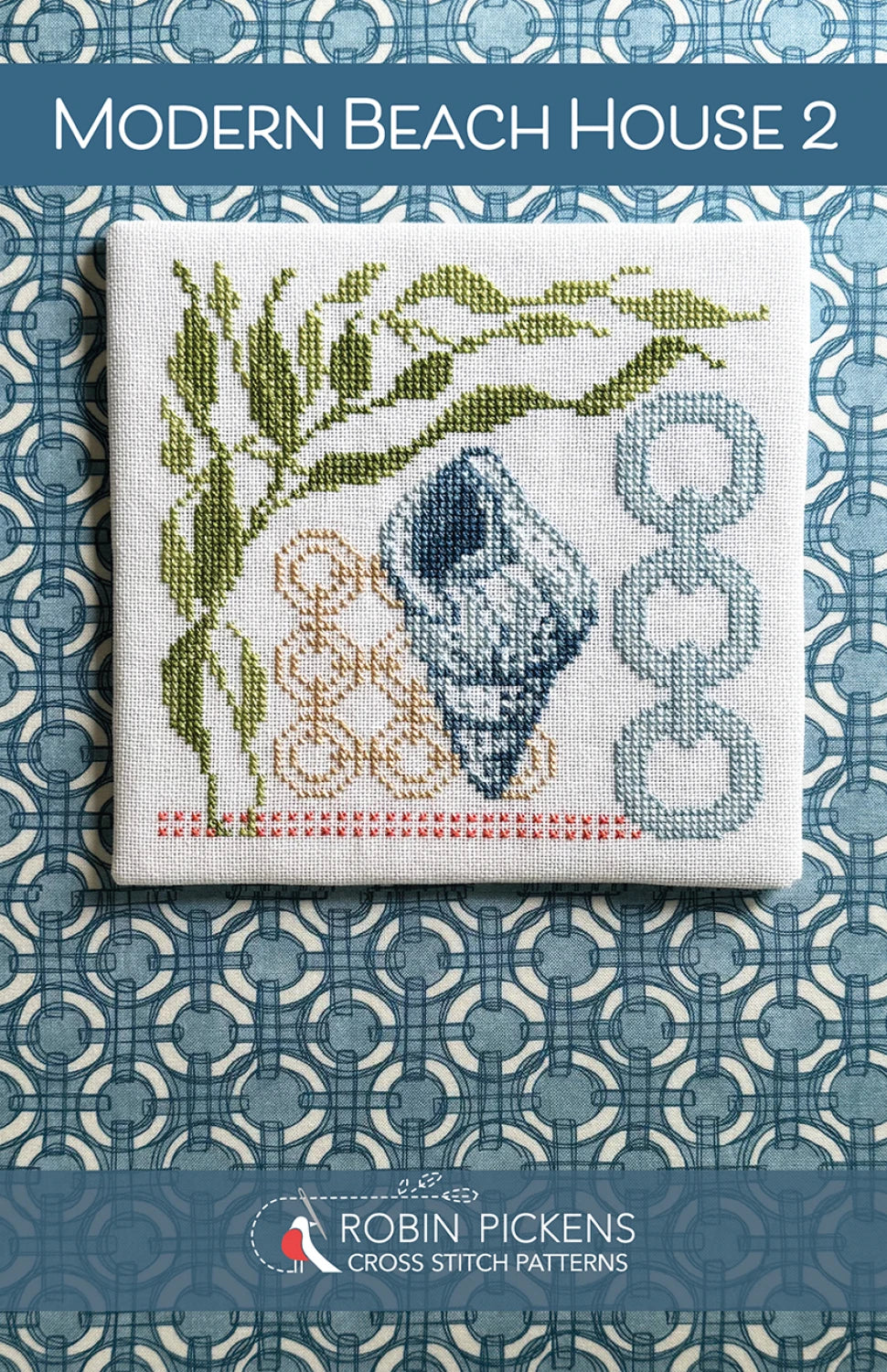 Modern Beach House 2- Cross Stitch Pattern