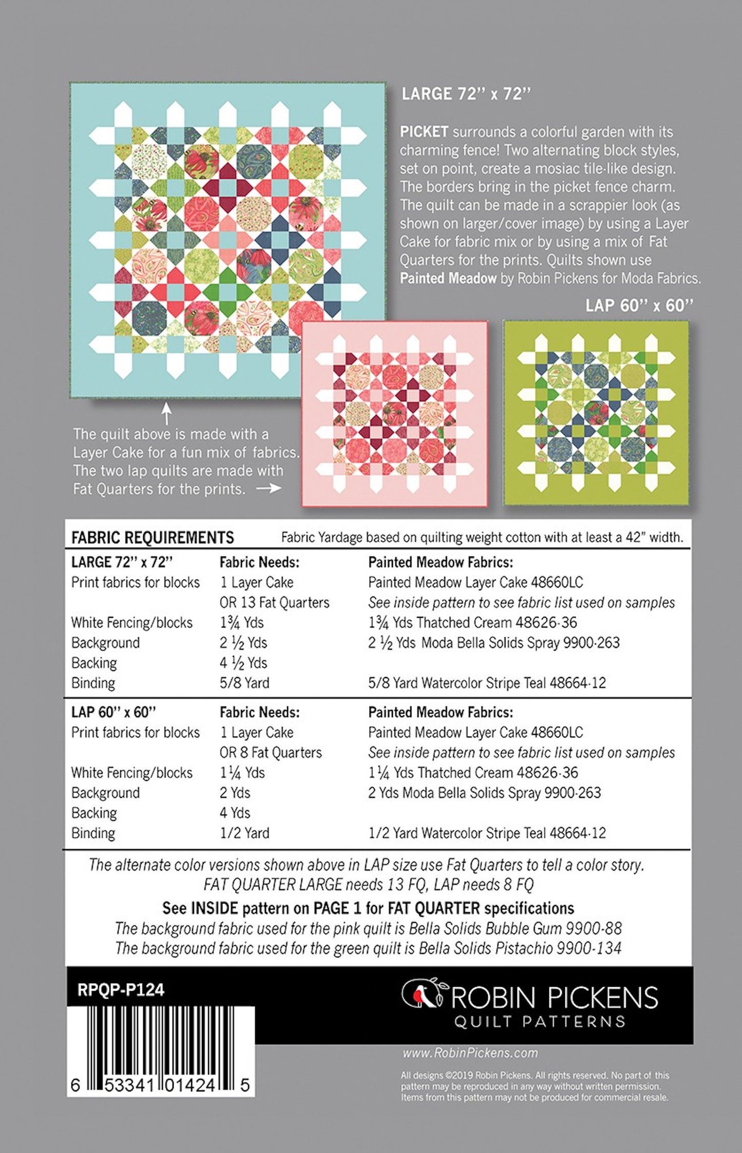 Picket Quilt Pattern