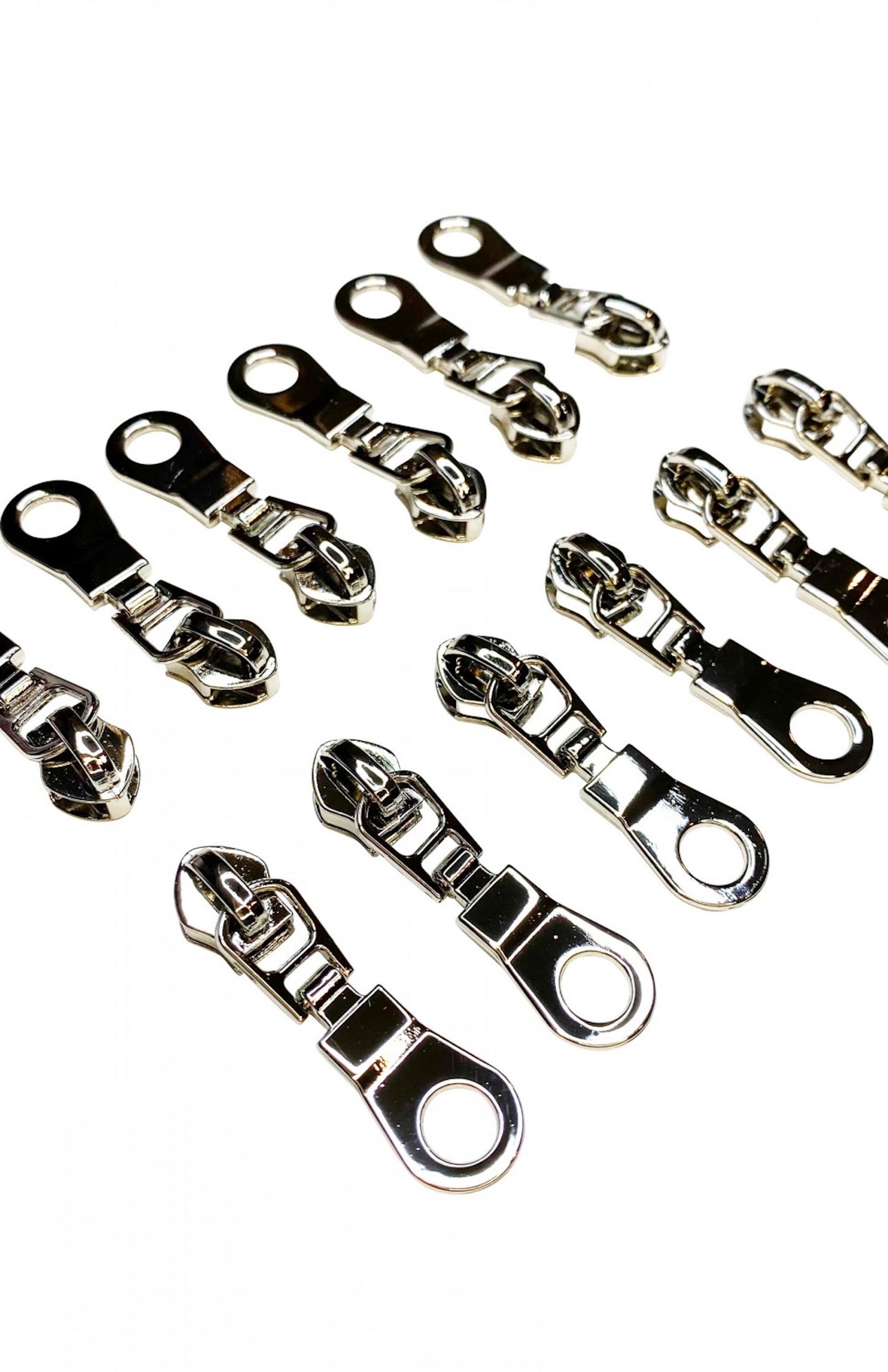 Zipper Pulls- Nickel 6CT