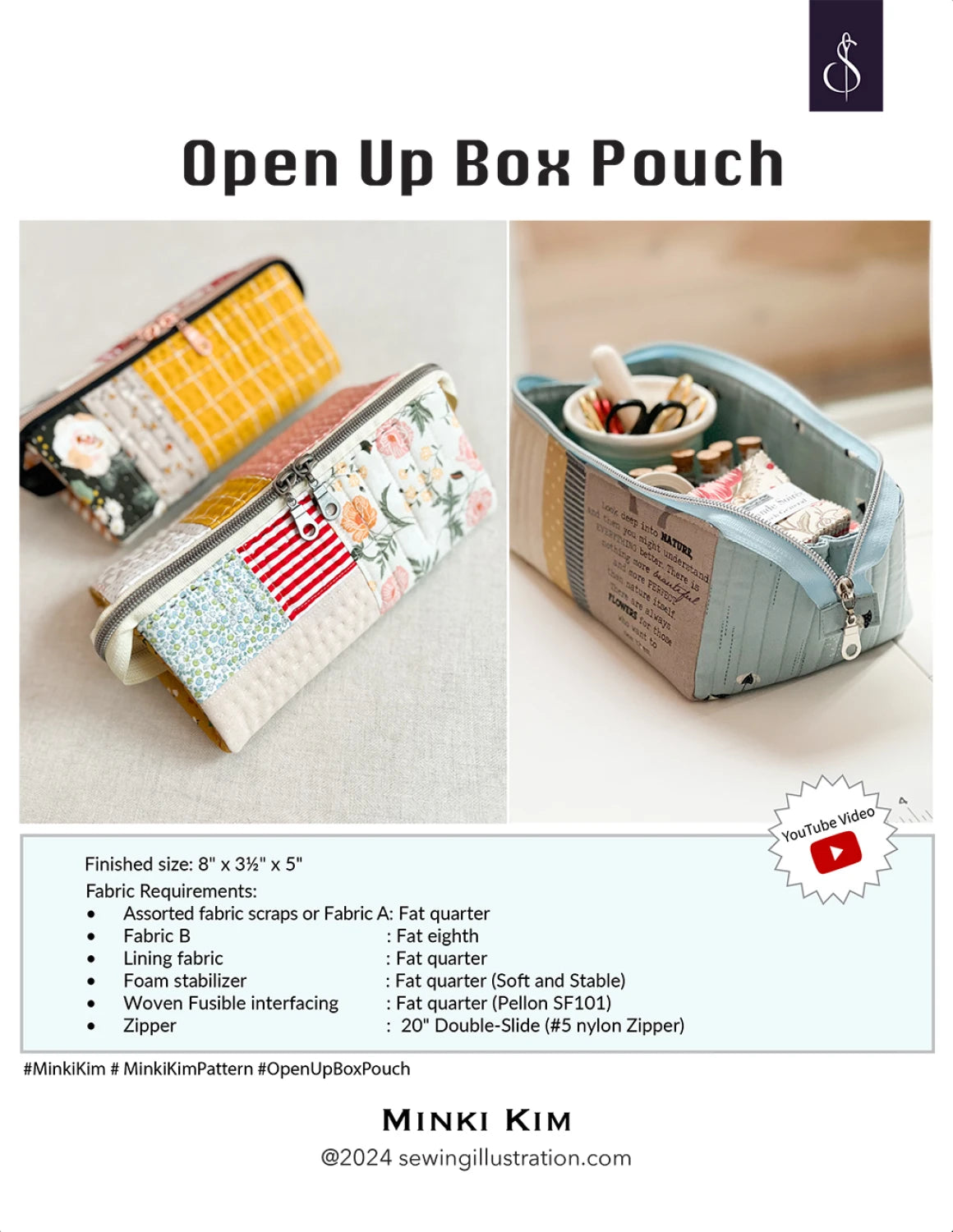 Open Up Box Pouch Pattern