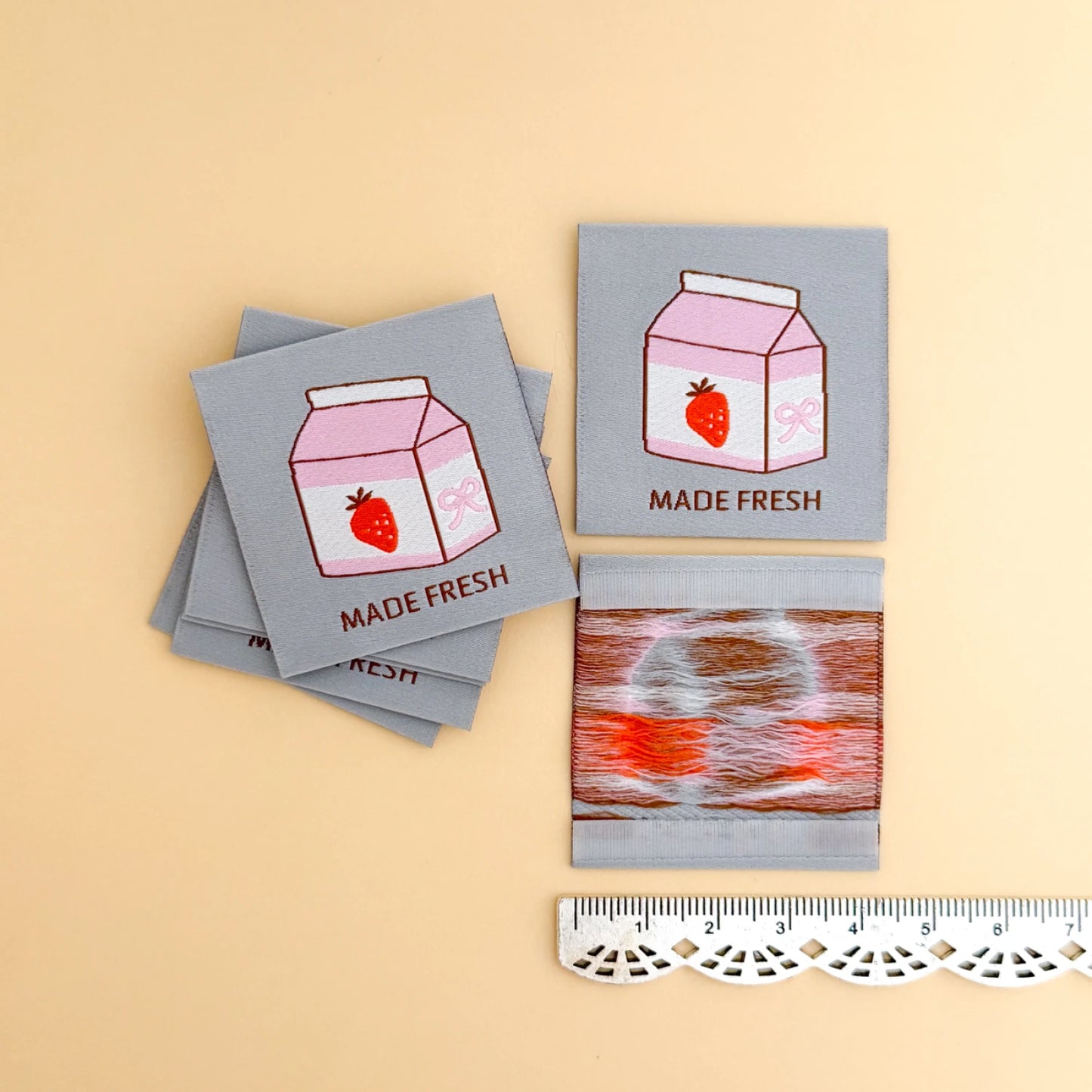 Made Fresh Woven Quilt Labels- 8pk