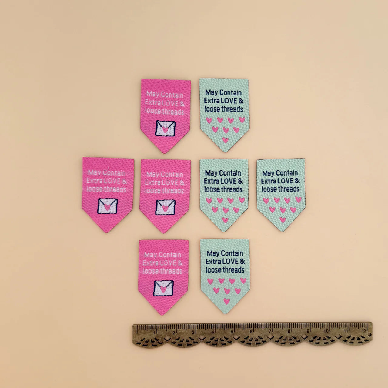 Extra Love Woven Quilt Labels- 8pk