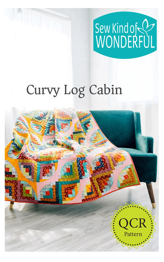 Curvy Log Cabin Quilt Pattern
