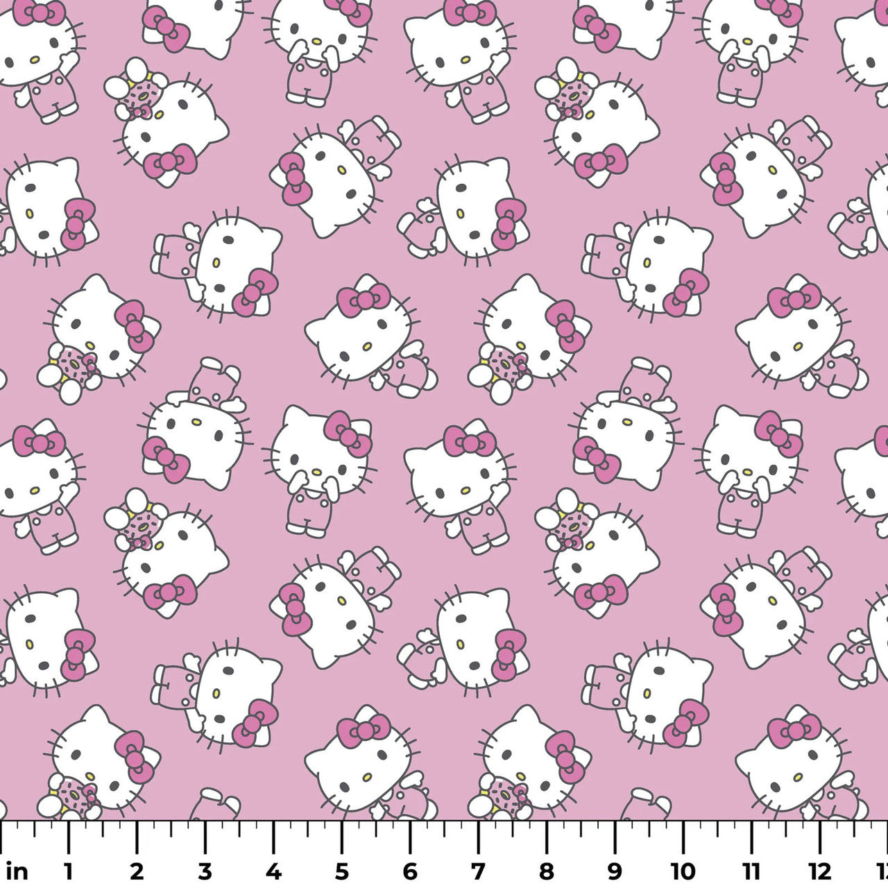 Hello Kitty- Pink Sweet Toss: Sold by the 1/2 yard