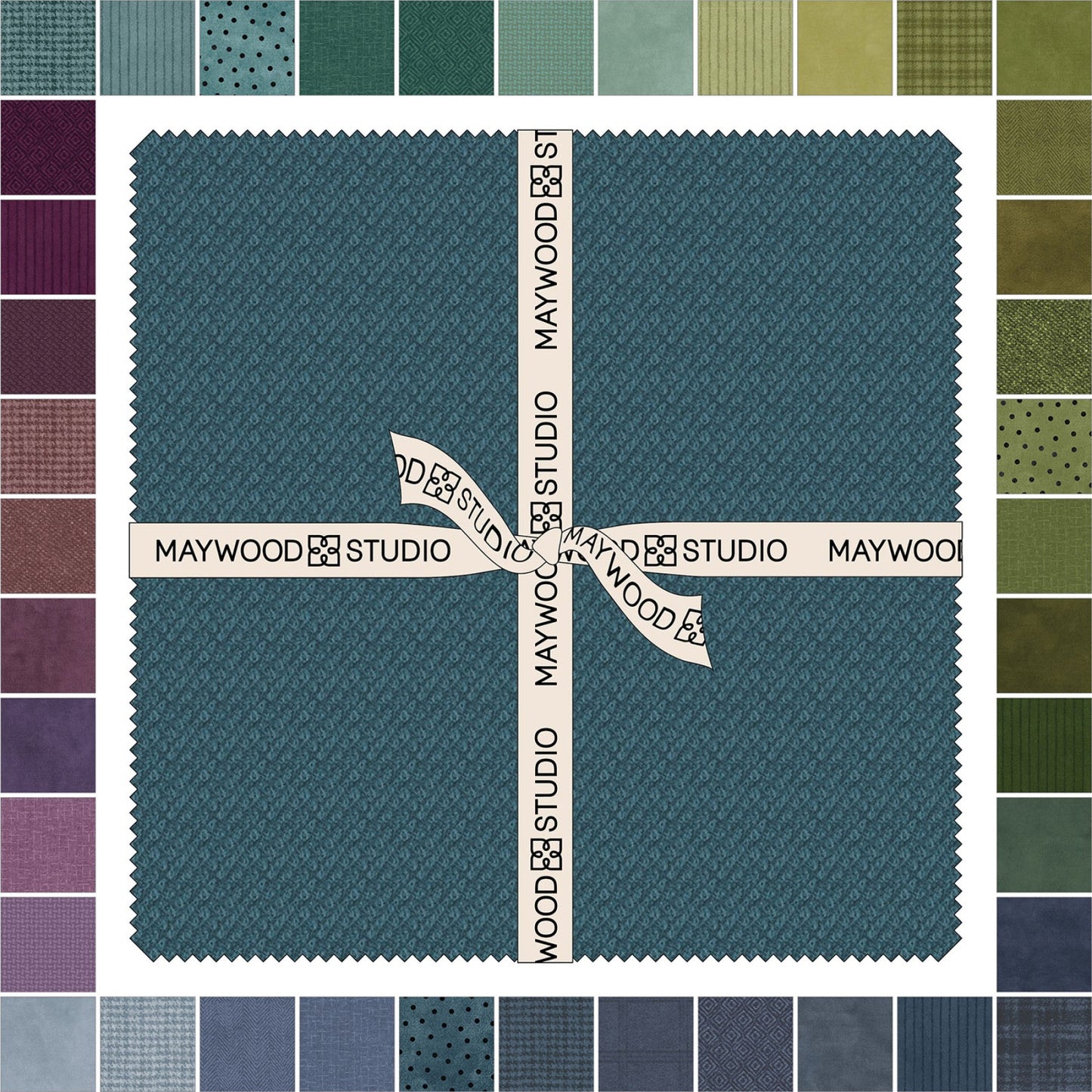 Woolies Flannel- Gemstones- Layer Cake; 42pc