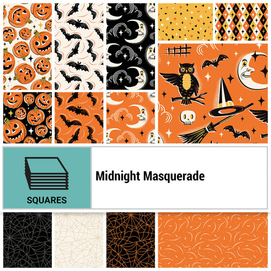 Midnight Masquerade 10" Squares: 42pc