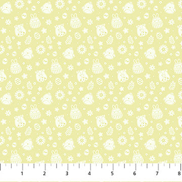 Squishmallows Springtime- Yellow Floral: Sold by the 1/2 yard