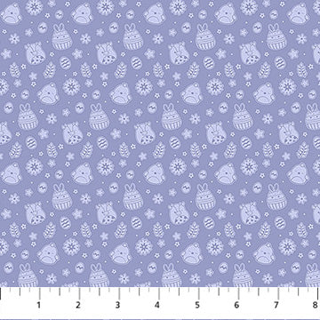 Squishmallows Springtime- Purple Floral: Sold by the 1/2 yard