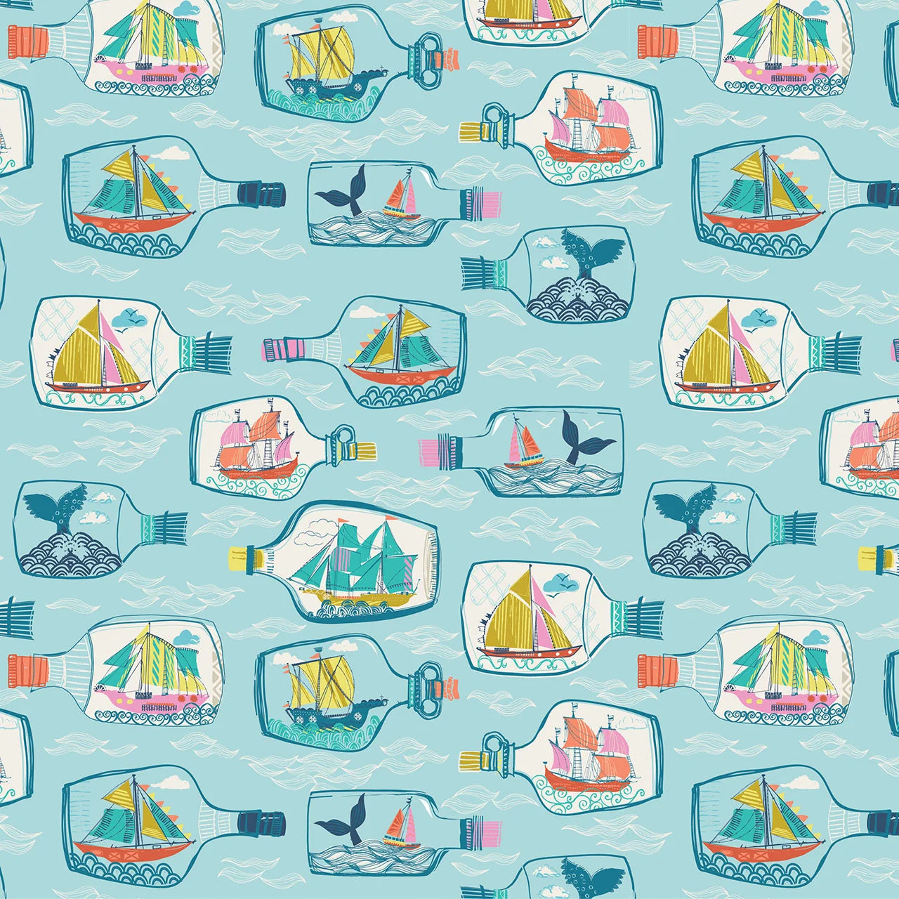 Sirens Seas- Mariner's Memory: Sold by the 1/2 yard