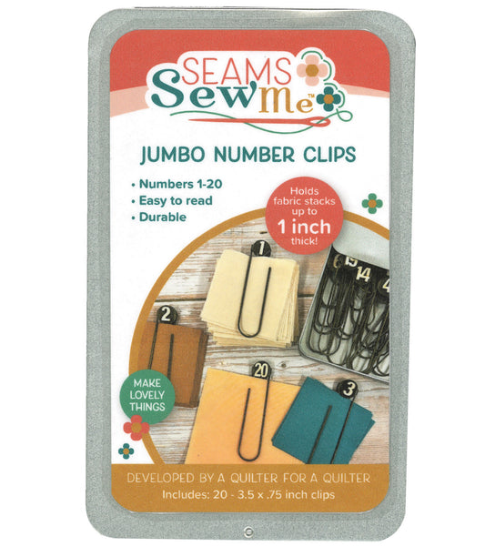 Seams Sew Me Jumbo Number Clips