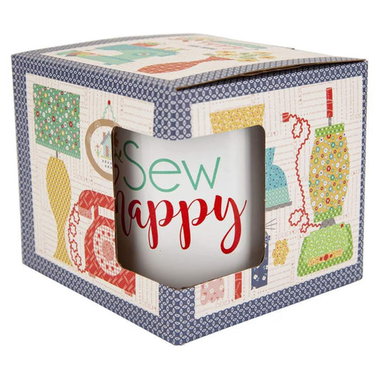 Sew Happy Enamel Tin Mug
