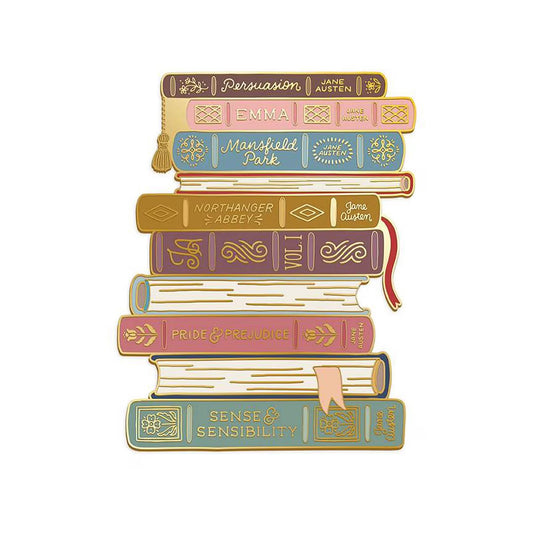 Jane Austen Needle Minder: Stacked Books