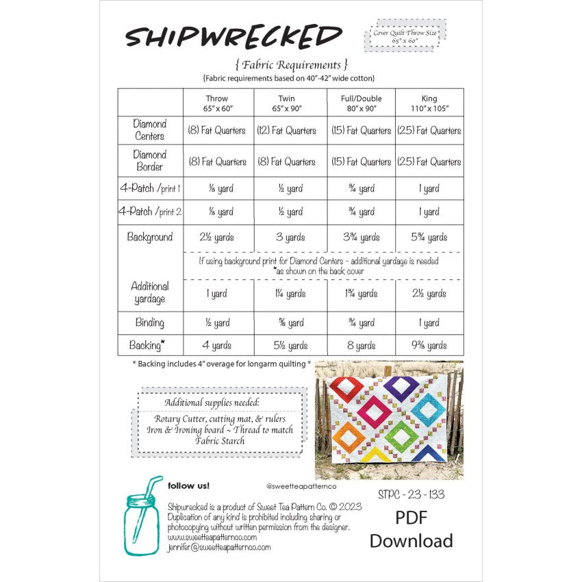 Shipwrecked Quilt Pattern