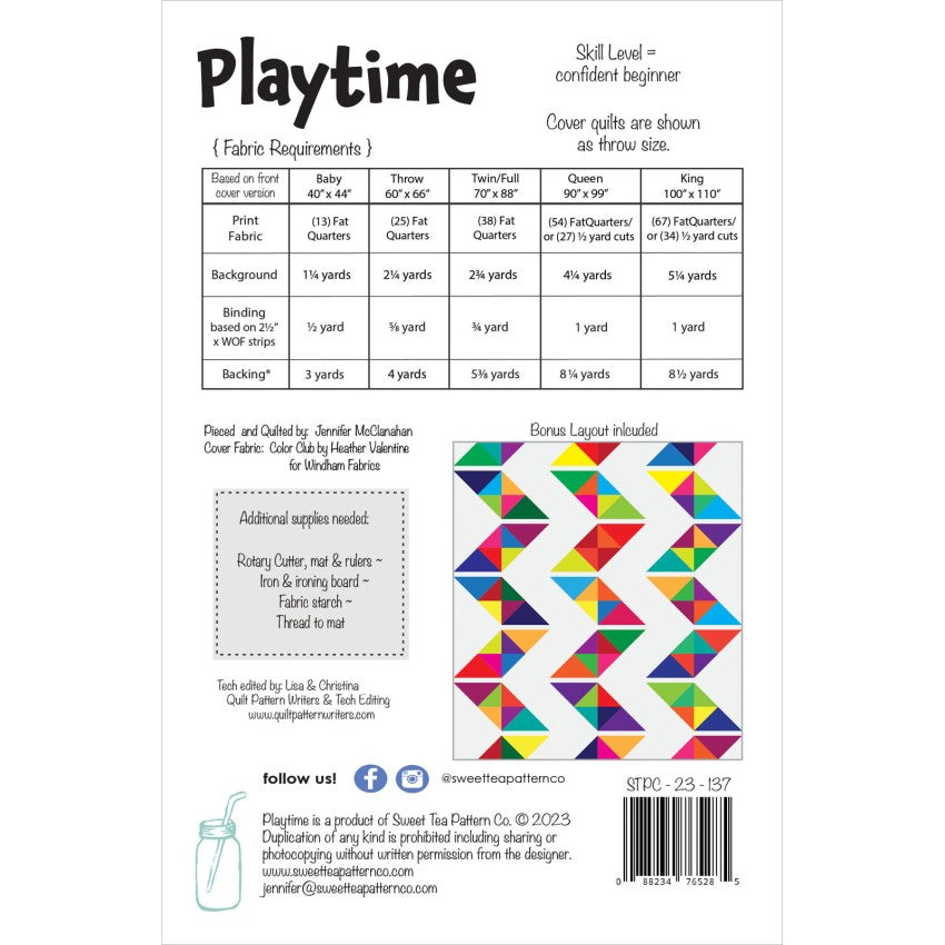 Playtime Quilt Pattern
