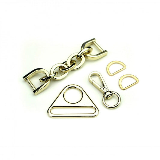 Brilliant Backpack Hardware Kit- Gold