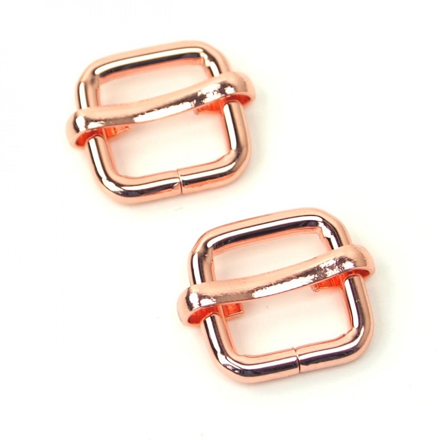 1/2in Slider Buckles- Rose Gold: 2pcs