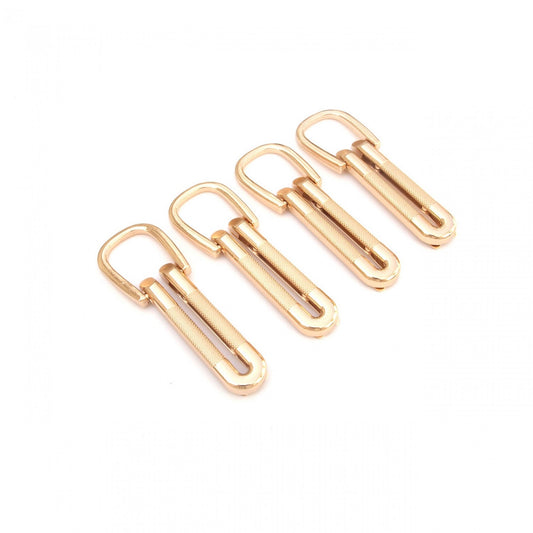 Textured Loop Strap Connectors: Gold, 4pcs