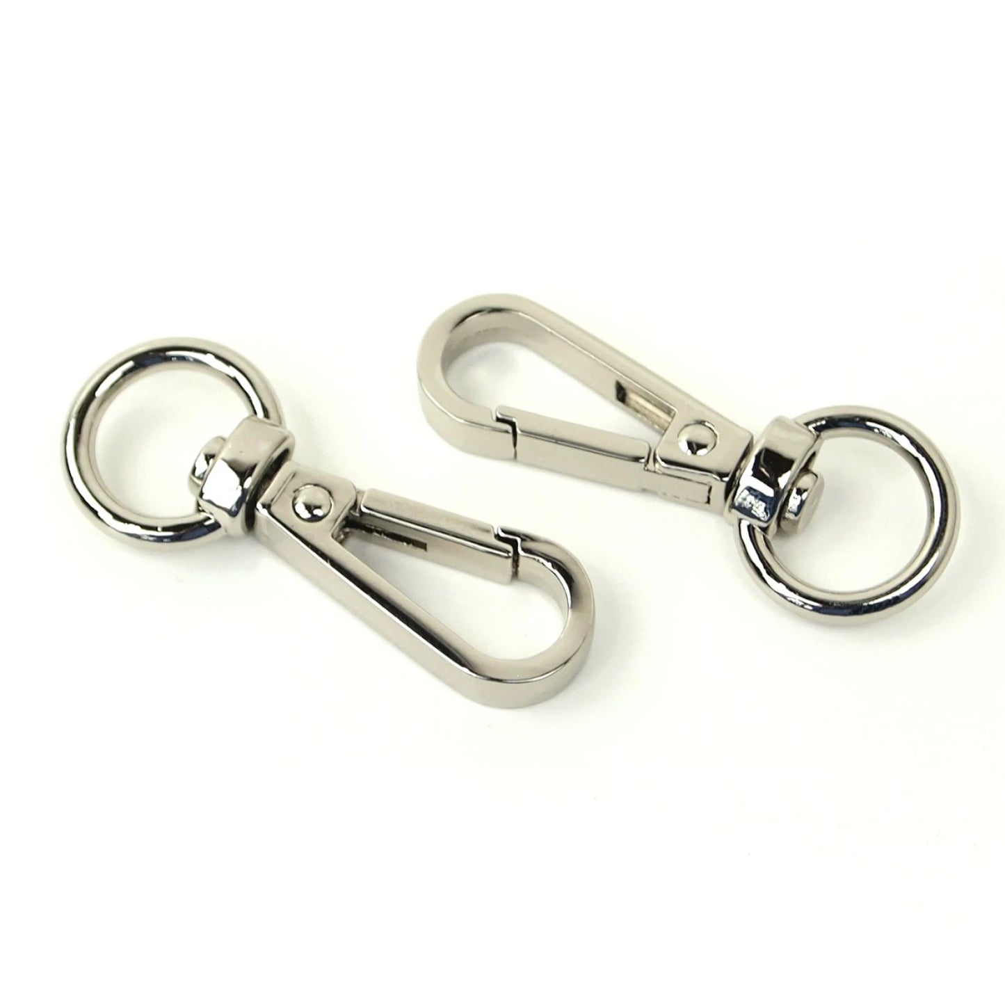 Swivel Hook 1/2" Nickel: 2Pcs
