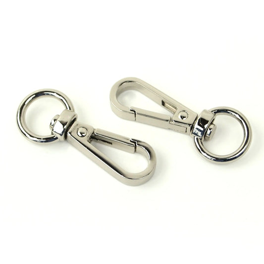 Swivel Hook 1/2" Nickel: 2Pcs
