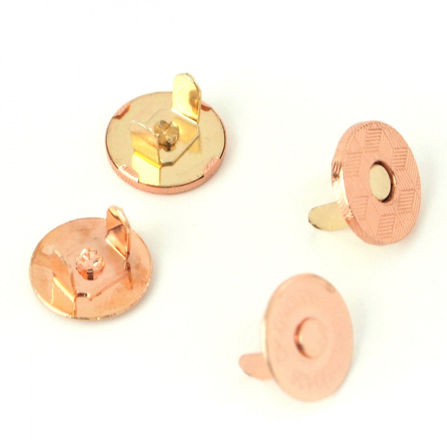 10mm Magnetic Snaps- Rose Gold: 2 snaps