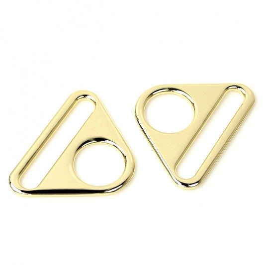 Triangle Ring Flat 1.5" Gold: 2Pcs