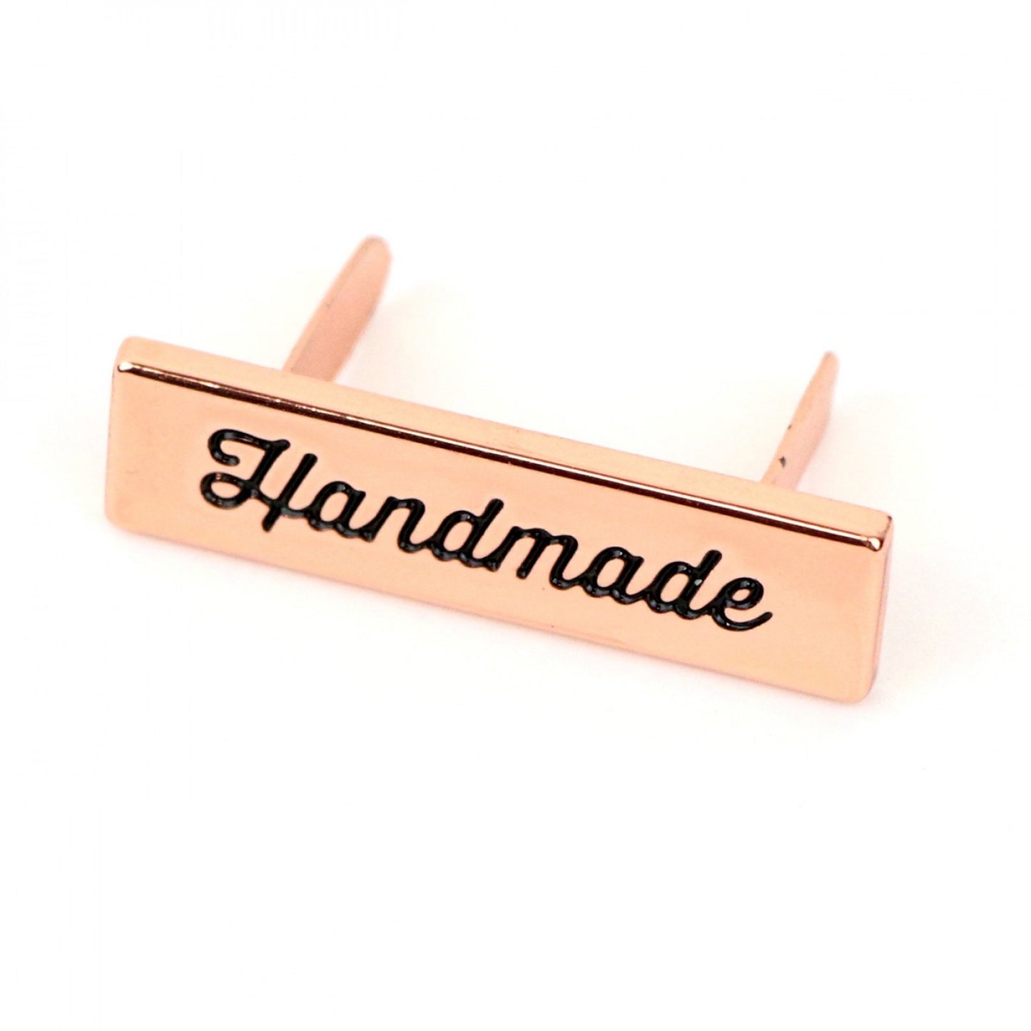 Script Handmade Label- Rose Gold: 1pc