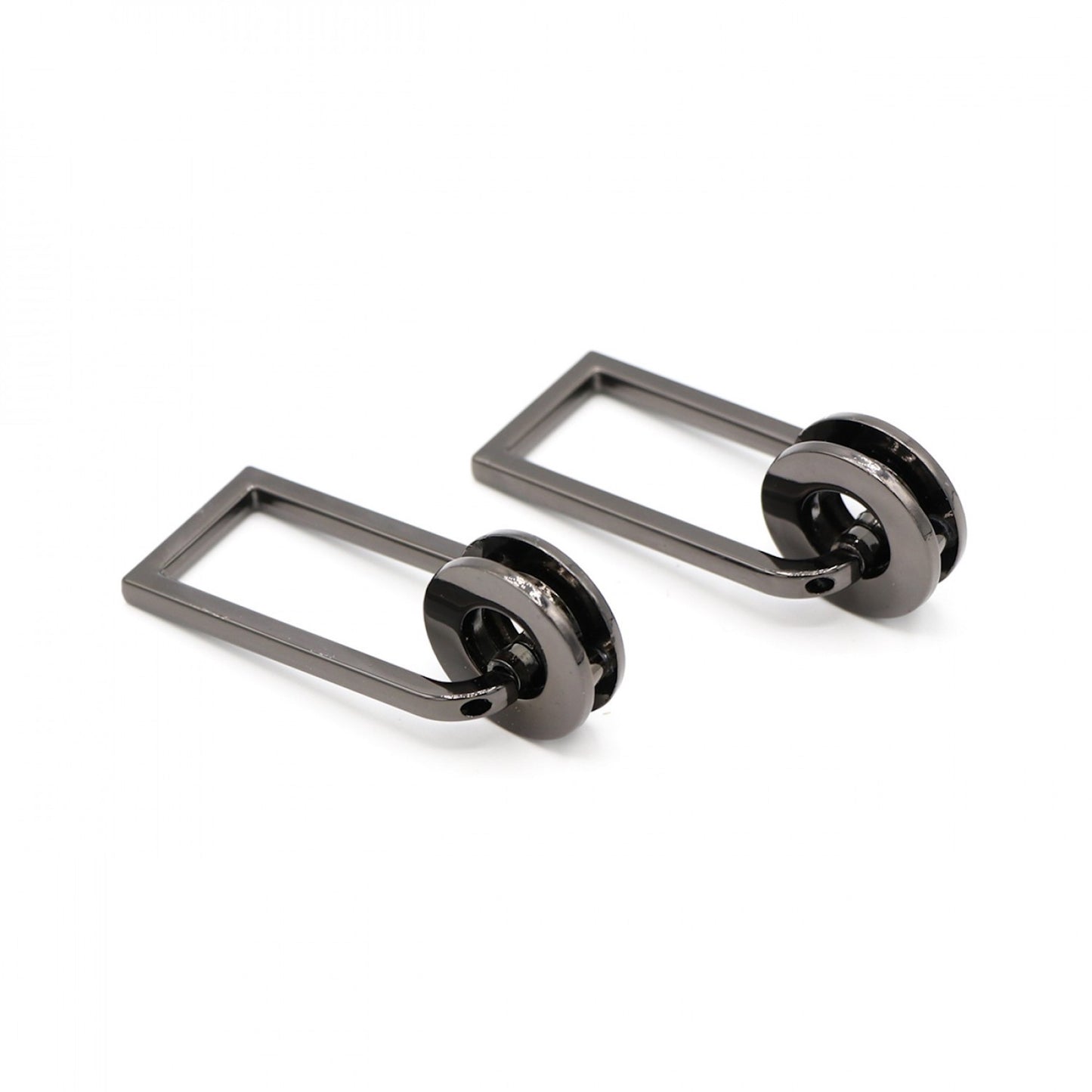 Two Grommet Strap Connectors- Gunmetal